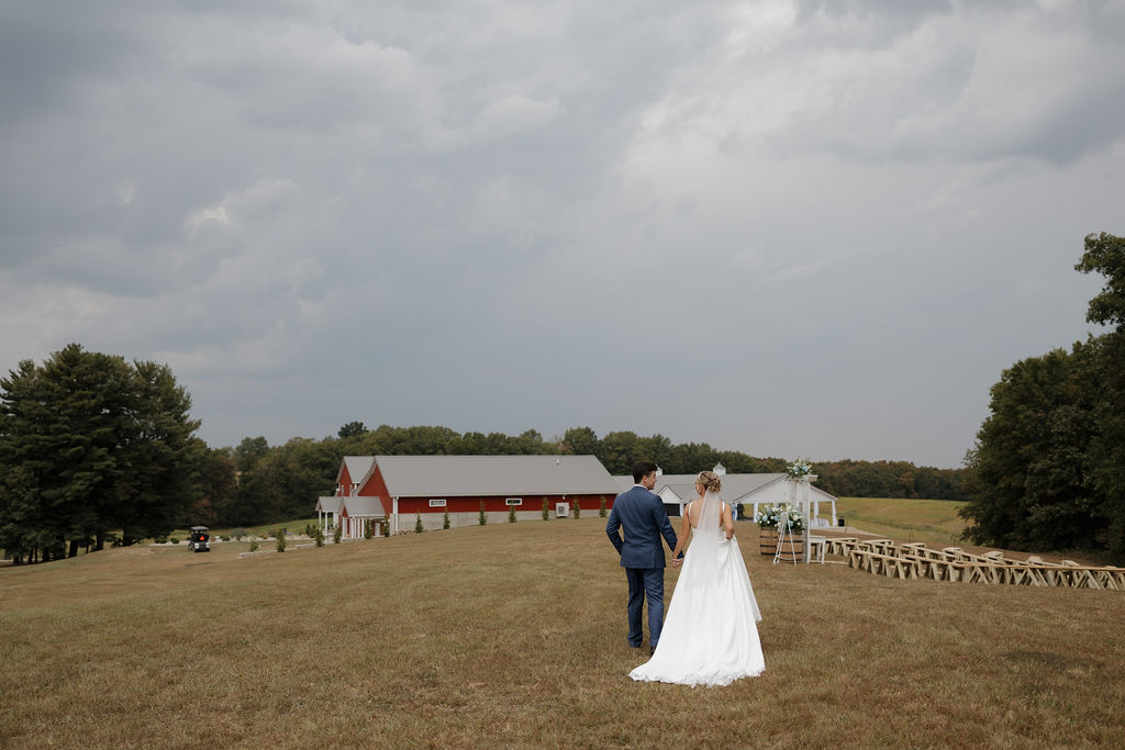 Rolling fields at Twelve Pines Farm